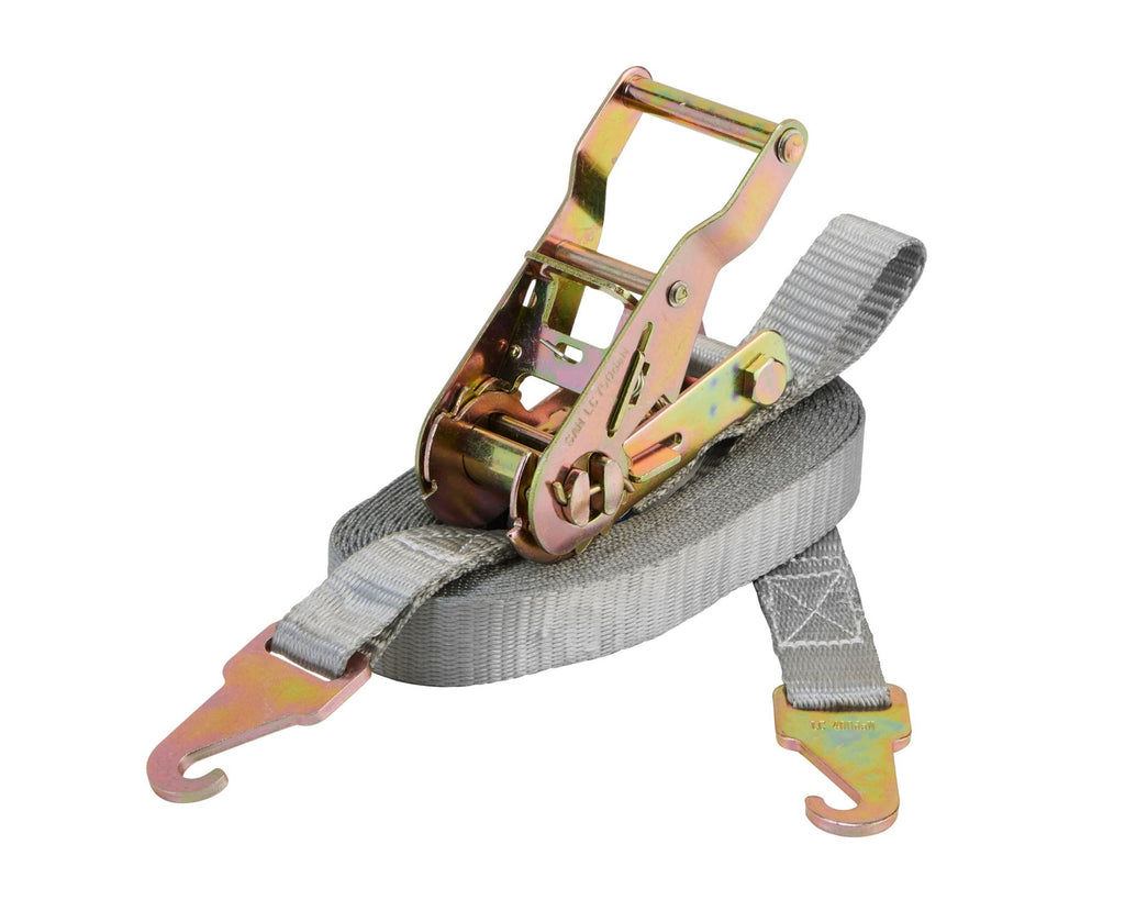 Zurrgurt, 6m, 25mm, LC 400daN, STF 120daN, zweiteilig, mit Flachhaken für Racksystem