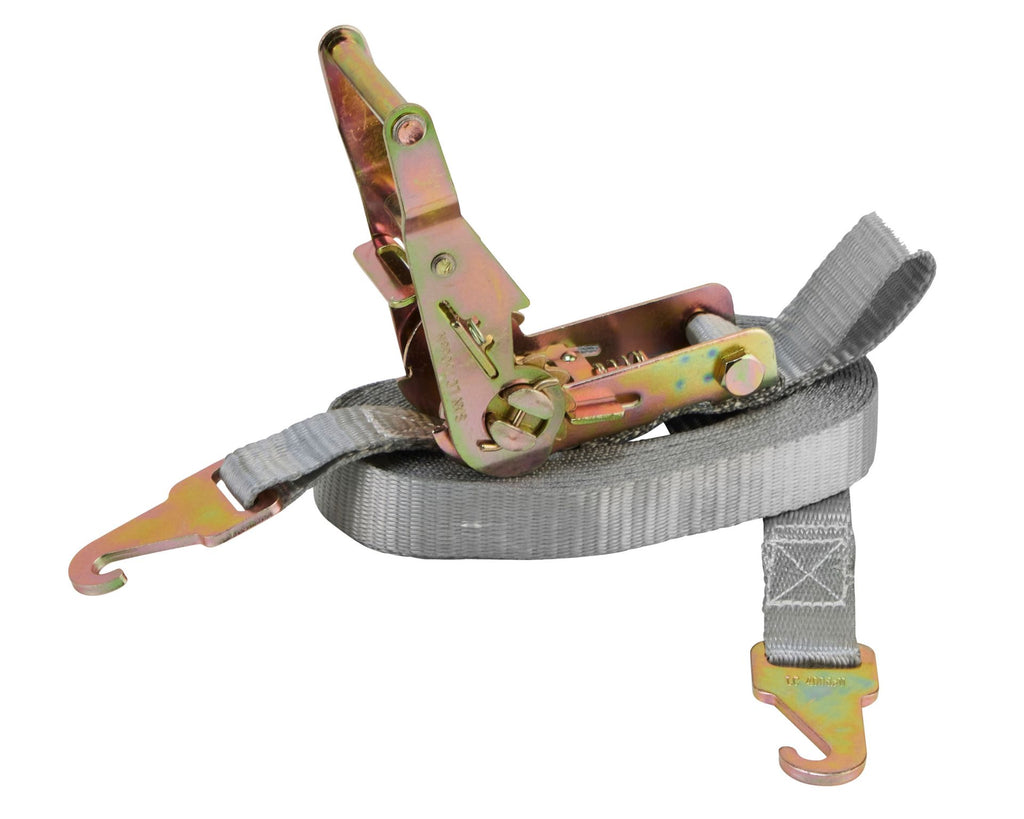 Zurrgurt, 6m, 25mm, LC 400daN, STF 120daN, zweiteilig, mit Flachhaken für Racksystem