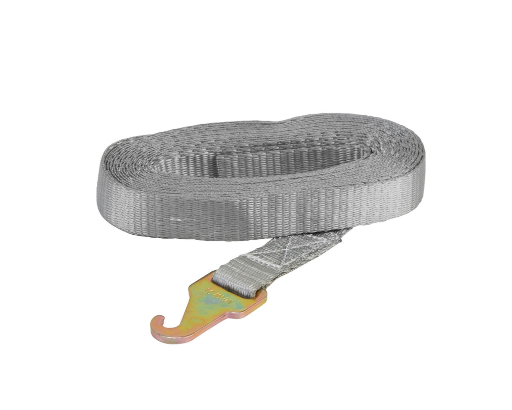 Zurrgurt, 6m, 25mm, LC 400daN, STF 120daN, zweiteilig, mit Flachhaken für Racksystem