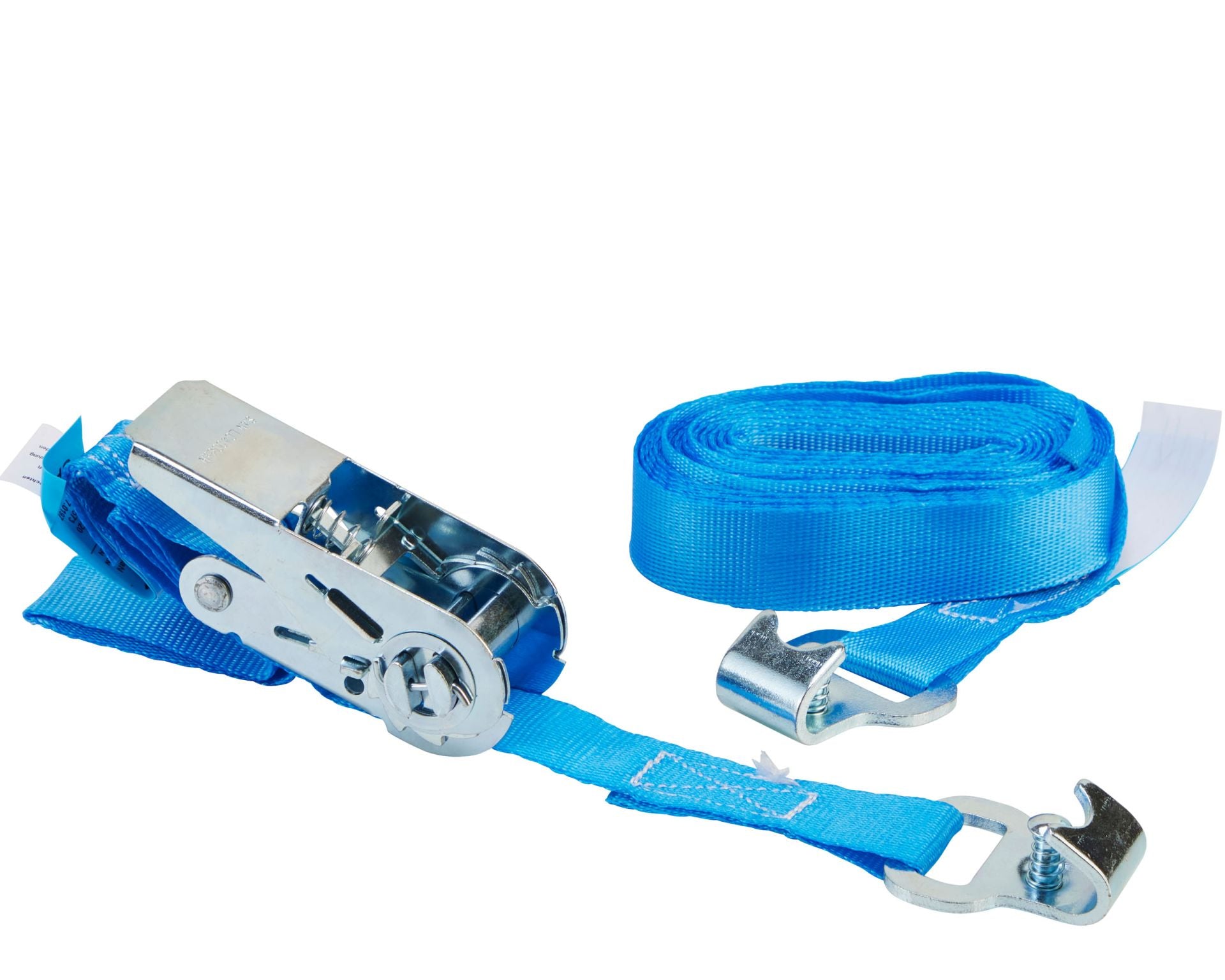 Zurrgurt, 6m, 25mm, LC 400 daN, zweiteilig, STF 120, mit Flachhaken für Stäbchenzurrschiene