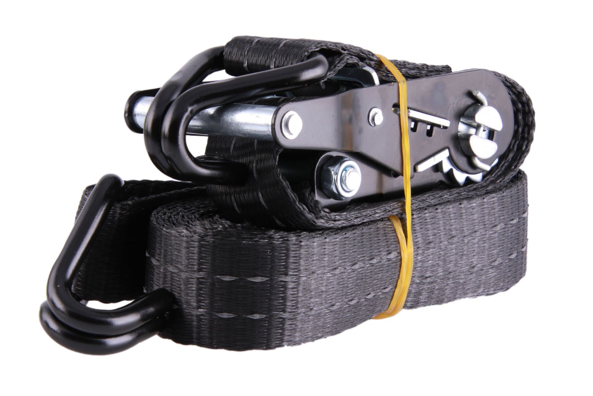 2er-Set, 4 m Zurrgurte, 35mm, LC 1000 daN, STF 220 daN, zweiteilig, schwarz, mit Reflektorstreifen